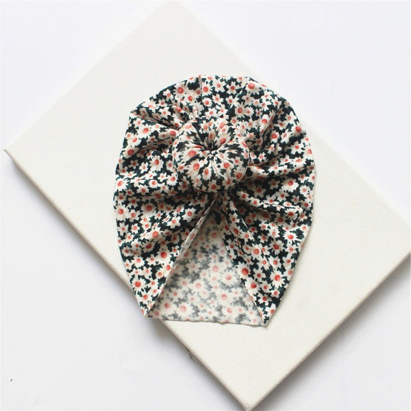 Floral Print Turban Hat