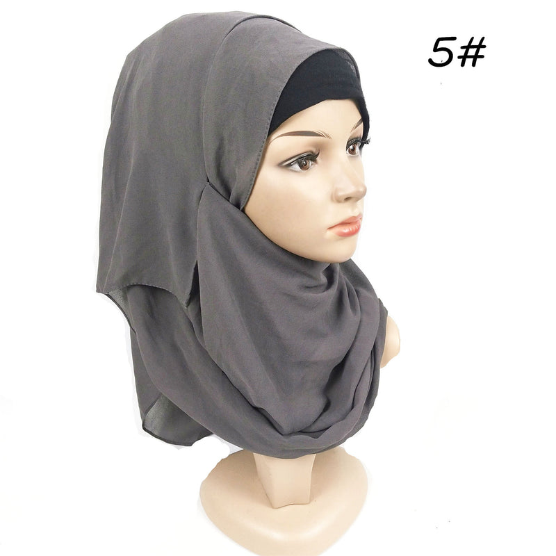 Ladies Pearl Chiffon Turban