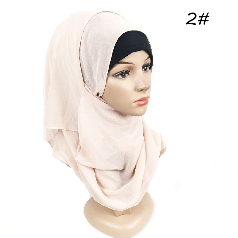 Ladies Pearl Chiffon Turban