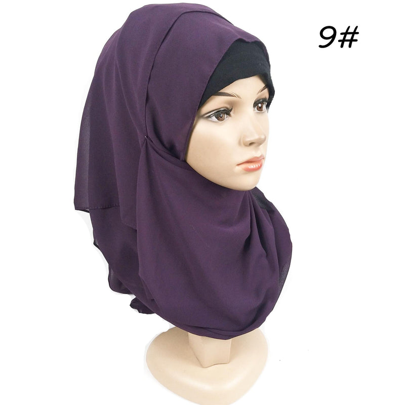 Ladies Pearl Chiffon Turban