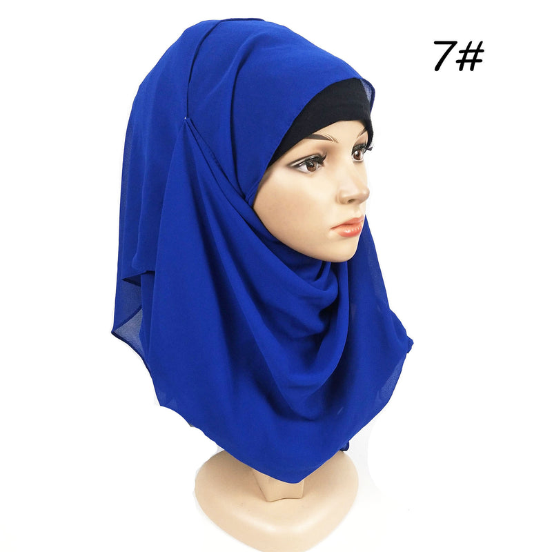 Ladies Pearl Chiffon Turban