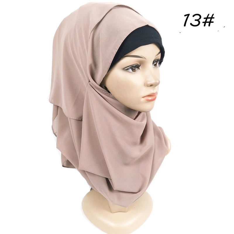 Ladies Pearl Chiffon Turban