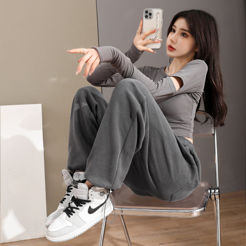 Street Fried American Loose Sweatpants Women