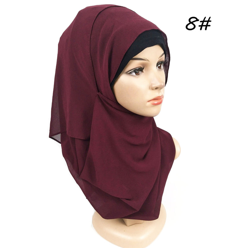 Ladies Pearl Chiffon Turban